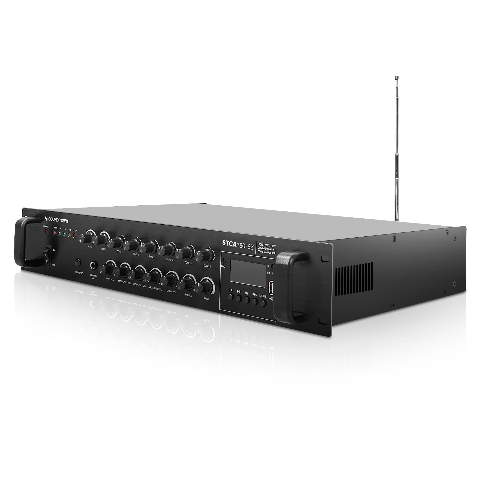 Amazon.com: Sound Town 180W 6-Zone 70V/100V Commercial Power